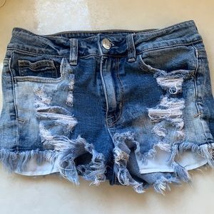 American Eagle Stretch Distressed Shorts